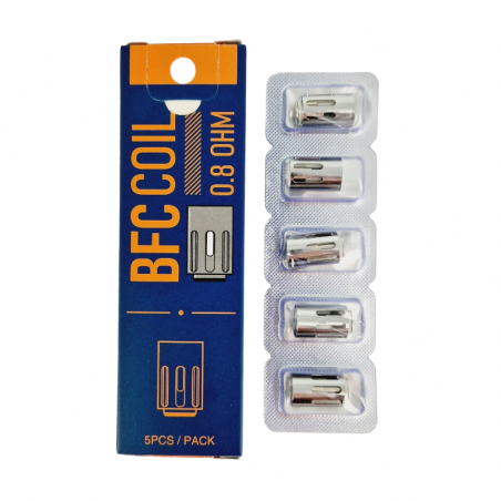 Pack de 5 x résistances BFC - 0.8ohm - Joyetech
