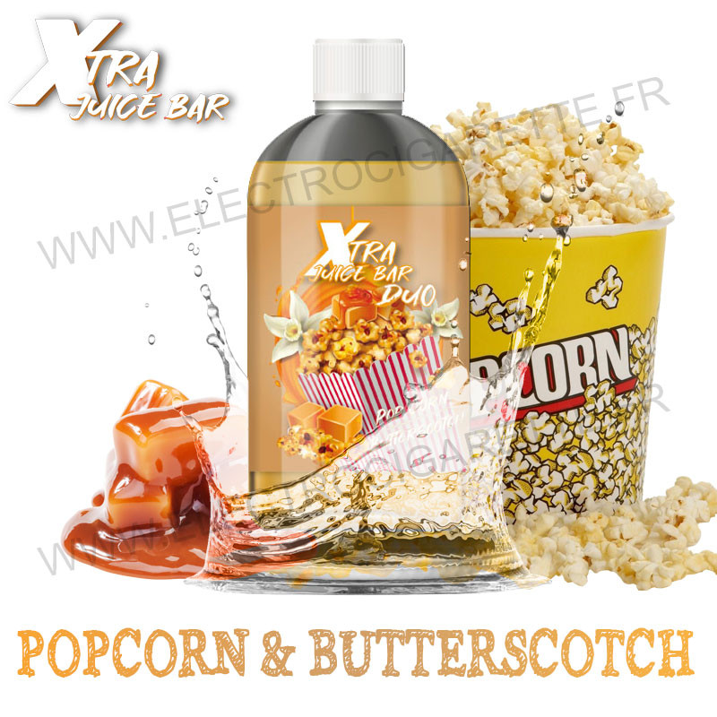 Pop Corn Butterscotch - Duo - Juice Bar Xtra - 1 litre
