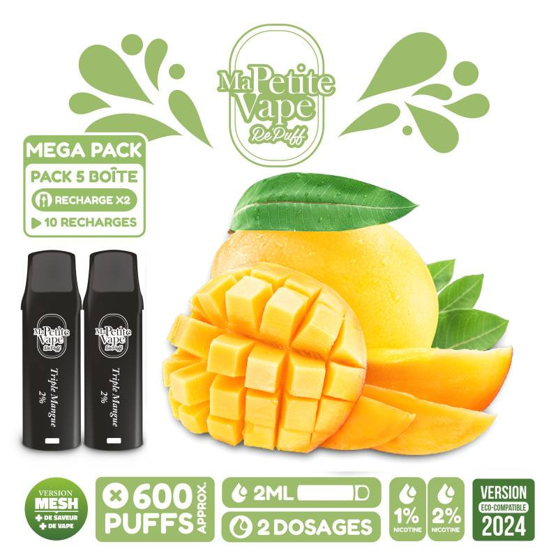 Triple Mangue - Pod RePuff - Ma petite vape - Pod