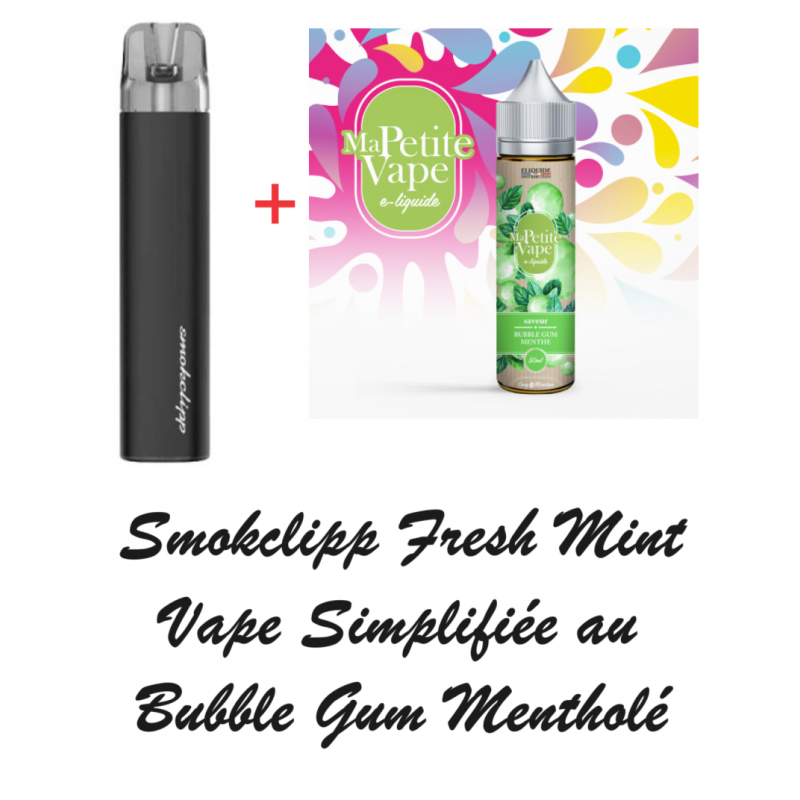 Smokclipp Fresh Mint - Vape Simplifiée au Bubble Gum Mentholé