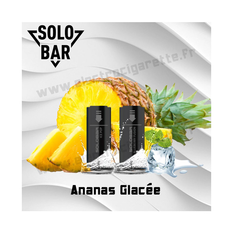 Ananas Glacé Pack de 2 Pods Solobar 2400 2ml 20mg