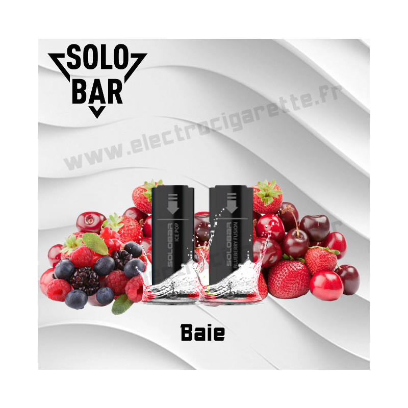 Baie Pack de 2 Pods Solobar 2400 2ml 20mg