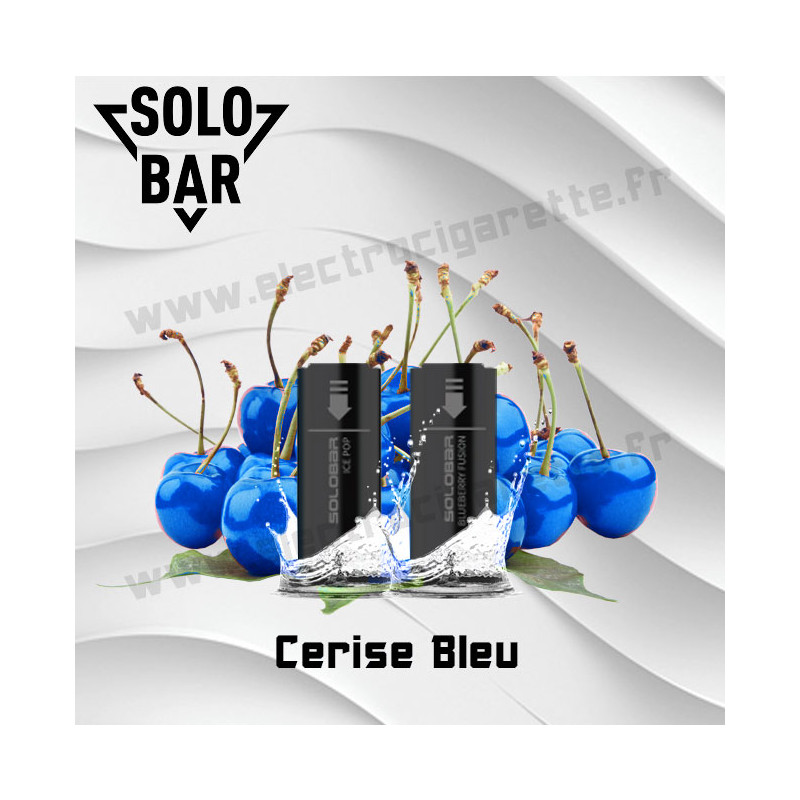 Cerise Bleue Pack de 2 Pods Solobar 2400 2ml 20mg