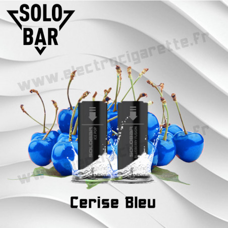 Cerise Bleue Pack de 2 Pods Solobar 2400 2ml 20mg