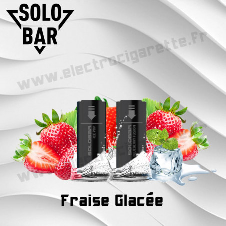 Fraise Glacée Pack de 2 Pods Solobar 2400 2ml 20mg