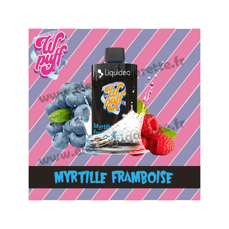 Cartouche Pod Wpuff 12K 00mg - Myrtille Framboise - Liquideo