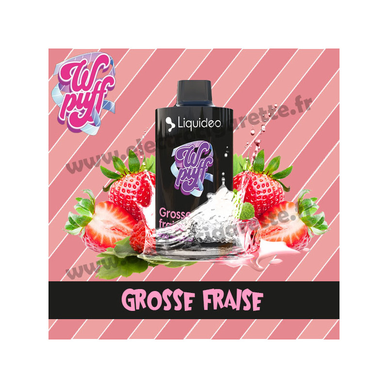 Cartouche Pod Wpuff 12K 00mg - Grosse Fraise - Liquideo