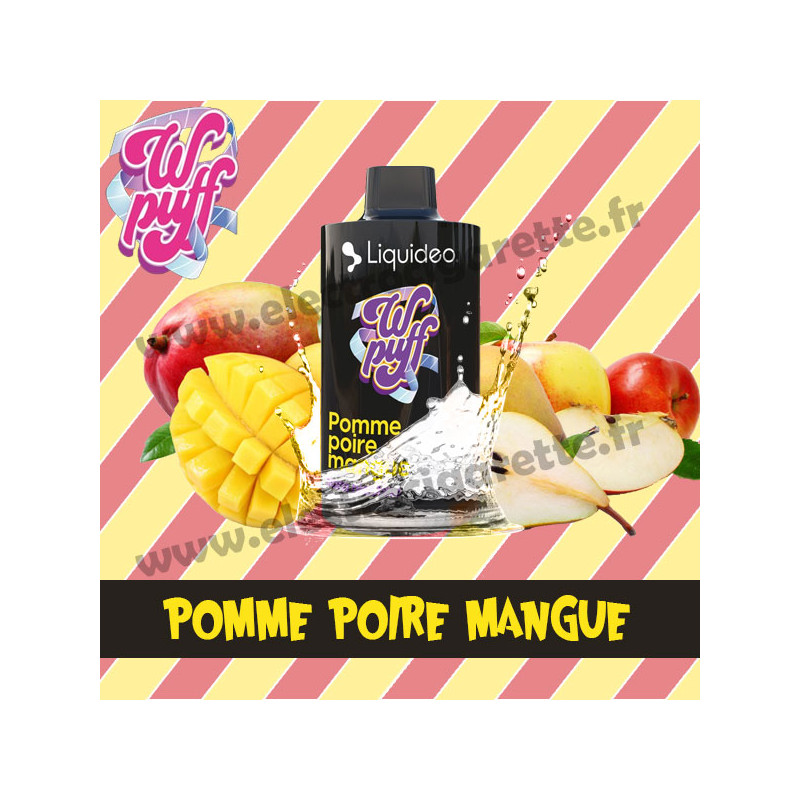 Cartouche Pod Wpuff 12K 00mg - Pomme Poire Mangue - Liquideo