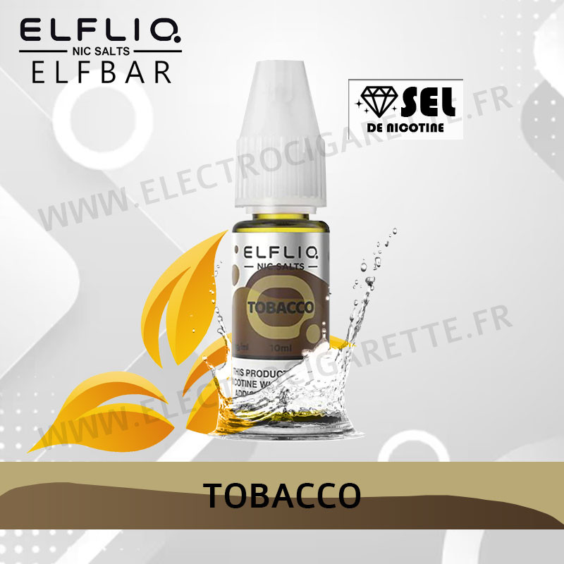 Tobacco - Elfliq - Elfbar - 10ml - Recharge eliquide