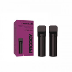 Pack Prodigy par Vape Maker avec cartouches pré-remplies goût cassis baies Nic Salt 2ml