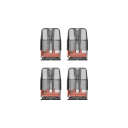 Pack de 4 cartouches transparentes Corex Luxe Q de 3 ml par Vaporesso pour cigarette électronique