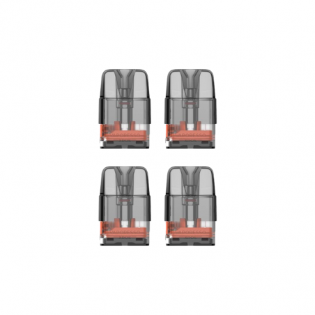 Pack de 4 cartouches transparentes Corex Luxe Q de 3 ml par Vaporesso pour cigarette électronique