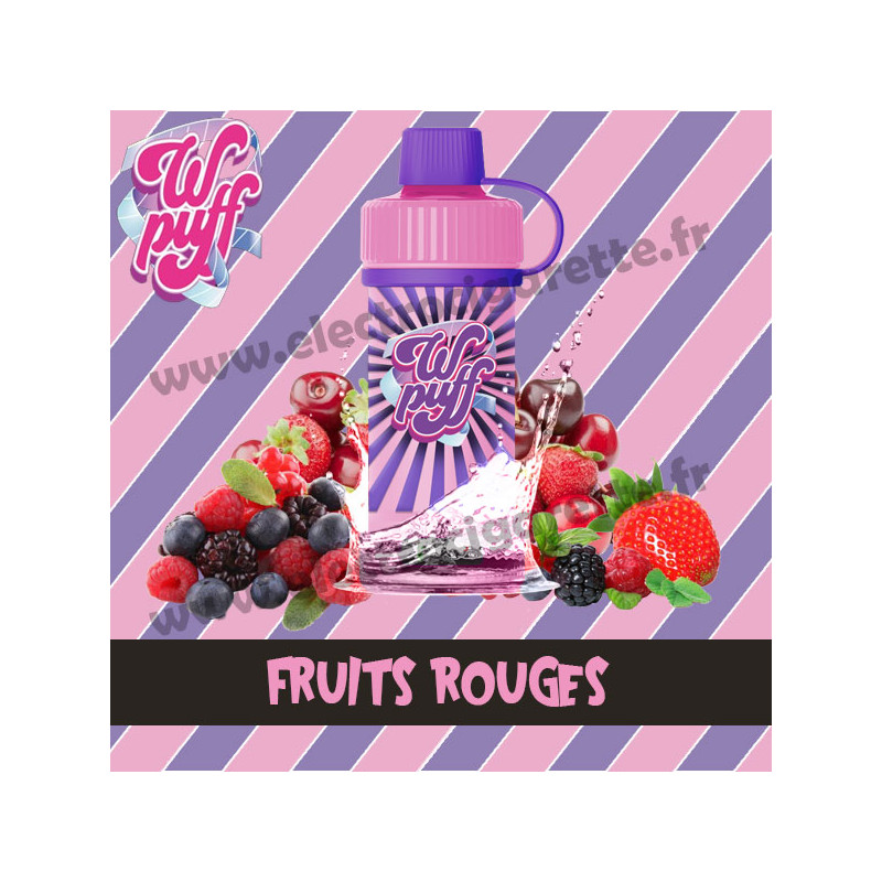 Kit Batterie avec Cartouche Pod Wpuff 12K 00mg - Fruits Rouges - Liquideo
