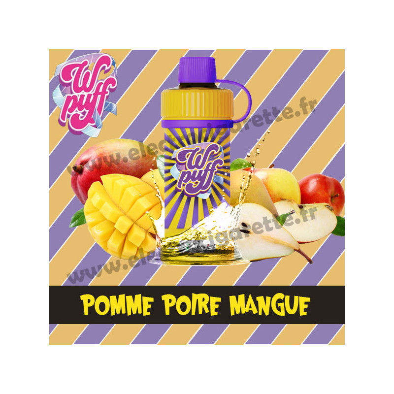 Kit Batterie avec Cartouche Pod Wpuff 12K 00mg - Pomme Poire Mangue - Liquideo