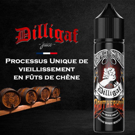 Brotherhood Dilligaf Gâteau basque myrtille e-liquide