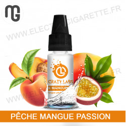 Pack de 5 x Pêche Mangue Passion - Crazy Labs - MG Vape - 10 ml