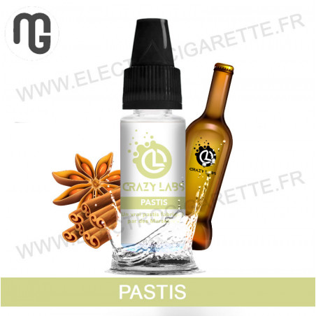 Pack de 5 x Pastis - Crazy Labs - MG Vape - 10 ml