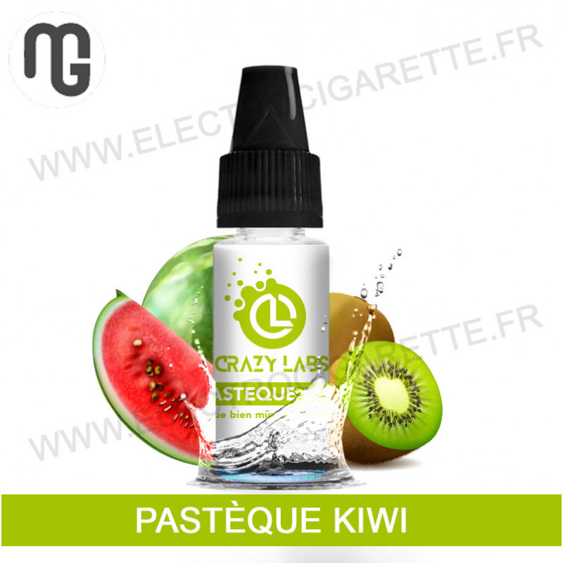 Pack de 5 x Pastèque Kiwi - Crazy Labs - MG Vape - 10 ml