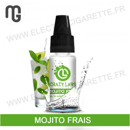 Pack de 5 x Mojito Frais - Crazy Labs - MG Vape - 10 ml