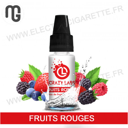 Pack de 5 x Fruits Rouges - Crazy Labs - MG Vape - 10 ml
