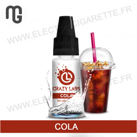 Pack de 5 x Cola - Crazy Labs - MG Vape - 10 ml