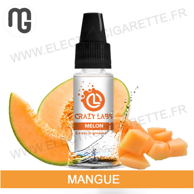 Pack de 5 x Melon - Crazy Labs - MG Vape - 10 ml