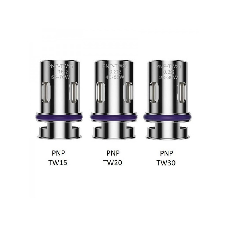 Pack de 5 x Résistances PnP TW - Voopoo
