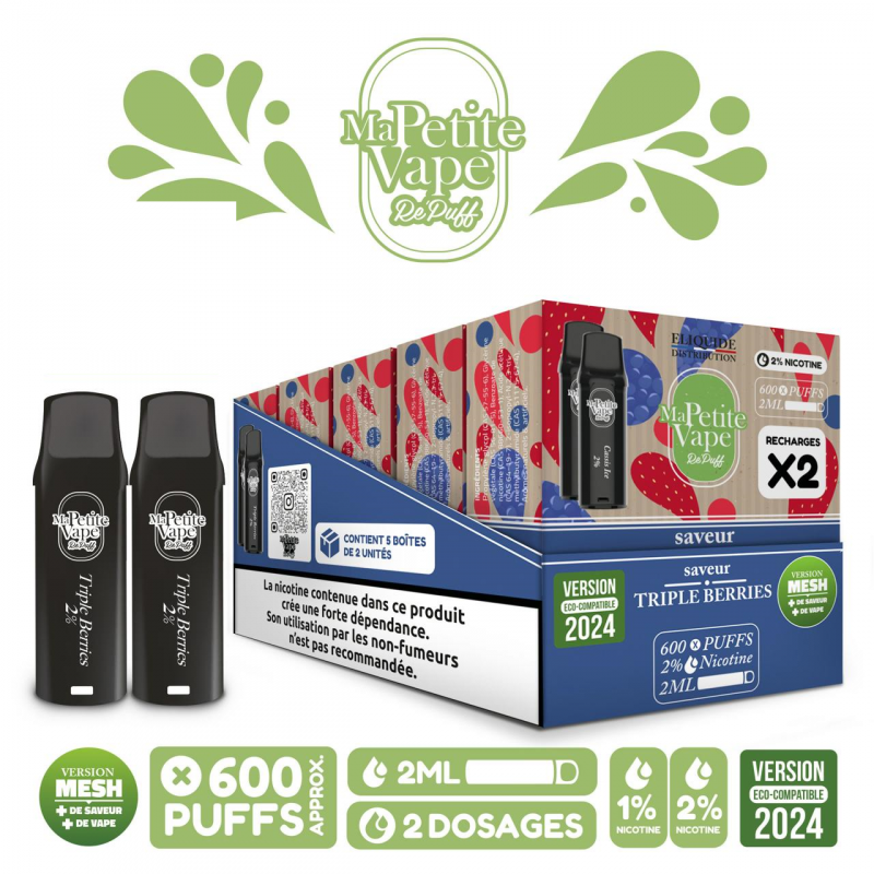 Triple Berries - Pod RePuff - Ma petite vape - Pod