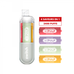 Kit Le Pod Switch 2400 4en1 (+ Pod 2ml 20mg) Gris Pulp - Saveurs