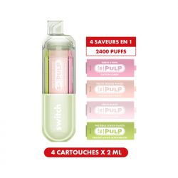 Kit Le Pod Switch 2400 4en1 (+ Pod 2ml 20mg) Vert Pulp -Saveurs