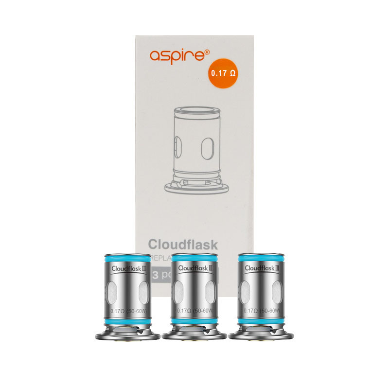 Pack de 3 Résistances Cloudflask Aspire 0.17 ohm