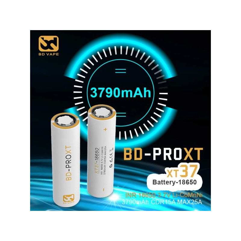 Accu High-End BD-PRO XT37 18650 3790mAh - BD Vape