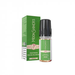 E-liquide Moonshiners saveur pastèque et fraise blanche, boîte verte, 10 mL