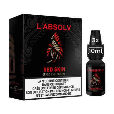 Red Skin L'Absolv Vape Cellar 3x10mL - Disponible en 3, 6, 11, 16mg