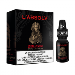 Lord Kavendish L'Absolv Vape Cellar 3x10mL - Disponible en 3, 6, 11, 16mg