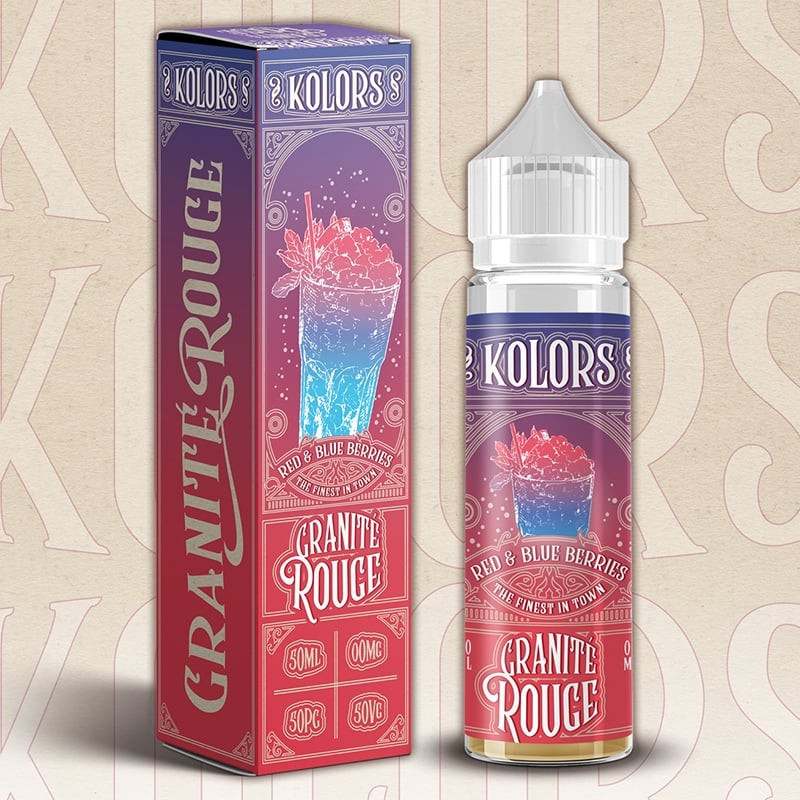 Granité Rouge Kolors Granité - Fraise - Cassis - Grenade 50ml 0mg