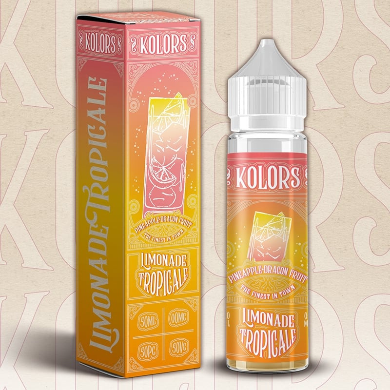 Limonade Tropicale Kolors Limonade - Ananas - Fruit du dragon - Citron Vert