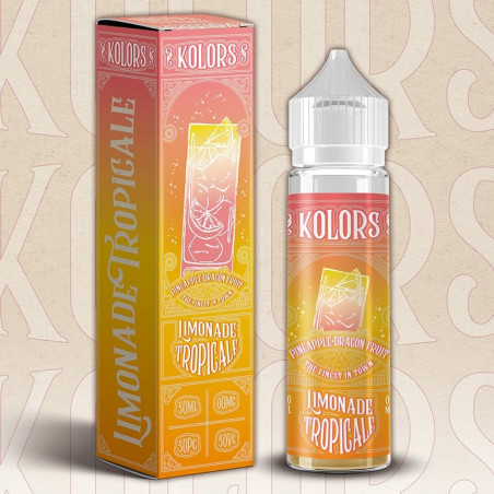 Limonade Tropicale Kolors Limonade - Ananas - Fruit du dragon - Citron Vert