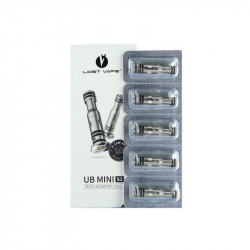 Pack de 5 résistances Mesh UB Mini Lost Vape 1ohm