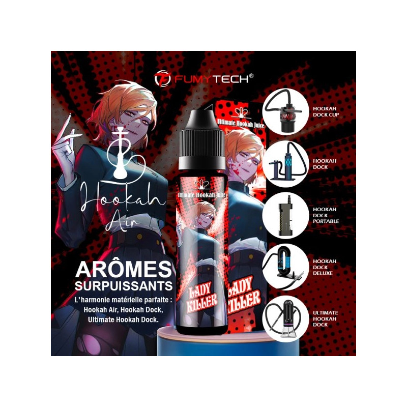 Lady Killer 0mg 50ml - Ultimate Hookah Juice by Fumytech