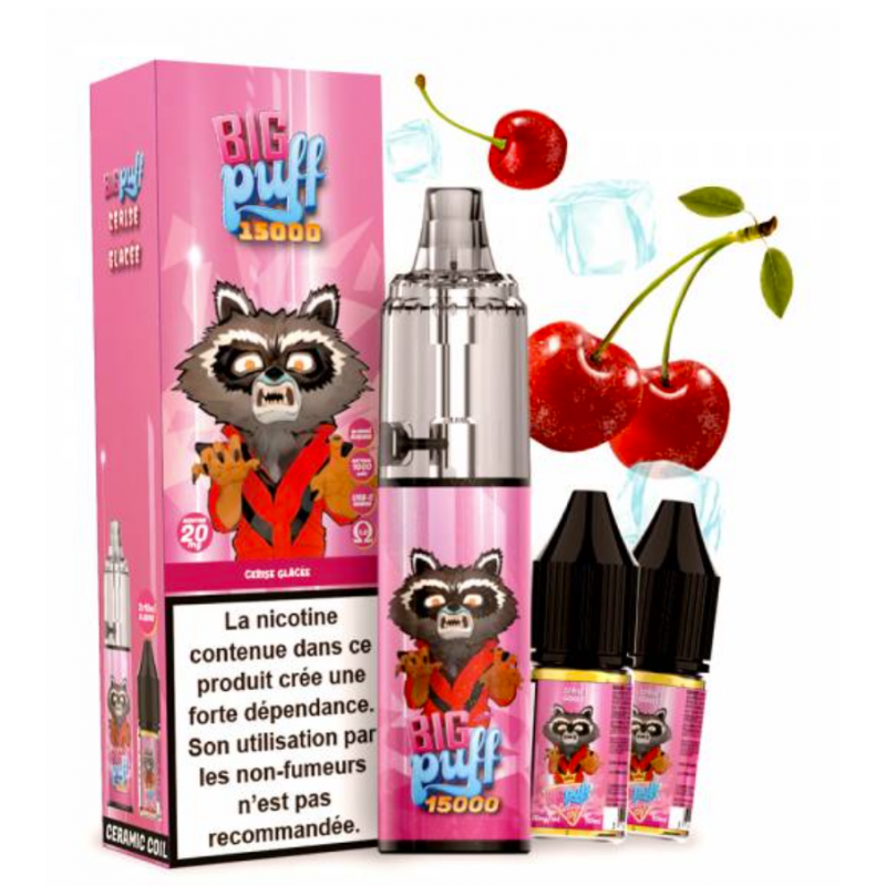 Tornado 15000 puffs 20 mg Cerise Glacée - Big Puff