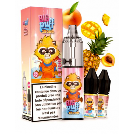 Tornado 15000 puffs 20 mg Pêche Mangue Ananas - Big Puff