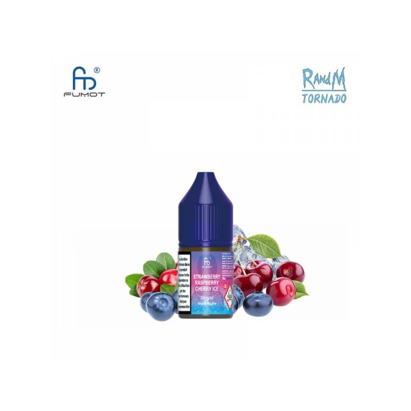 Strawberry Rasberry Cherry Ice (20 mg sel de nicotine) 10ML - Tornado Randm/Fumot