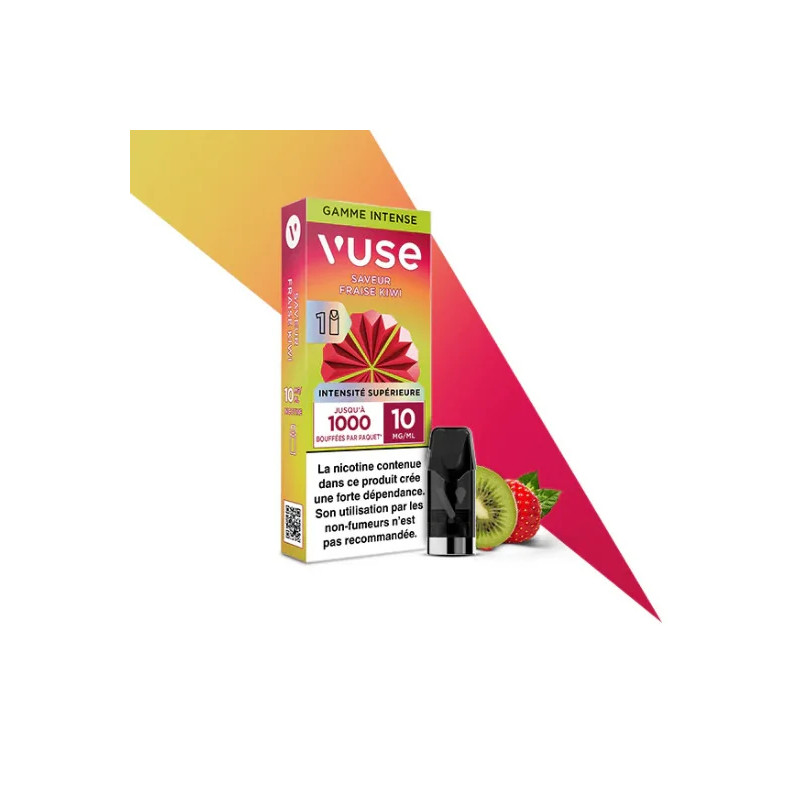 Fraise Kiwi - Capsule ePod Vuse Gamme Intense - 10mg - 2ml - 1 pod