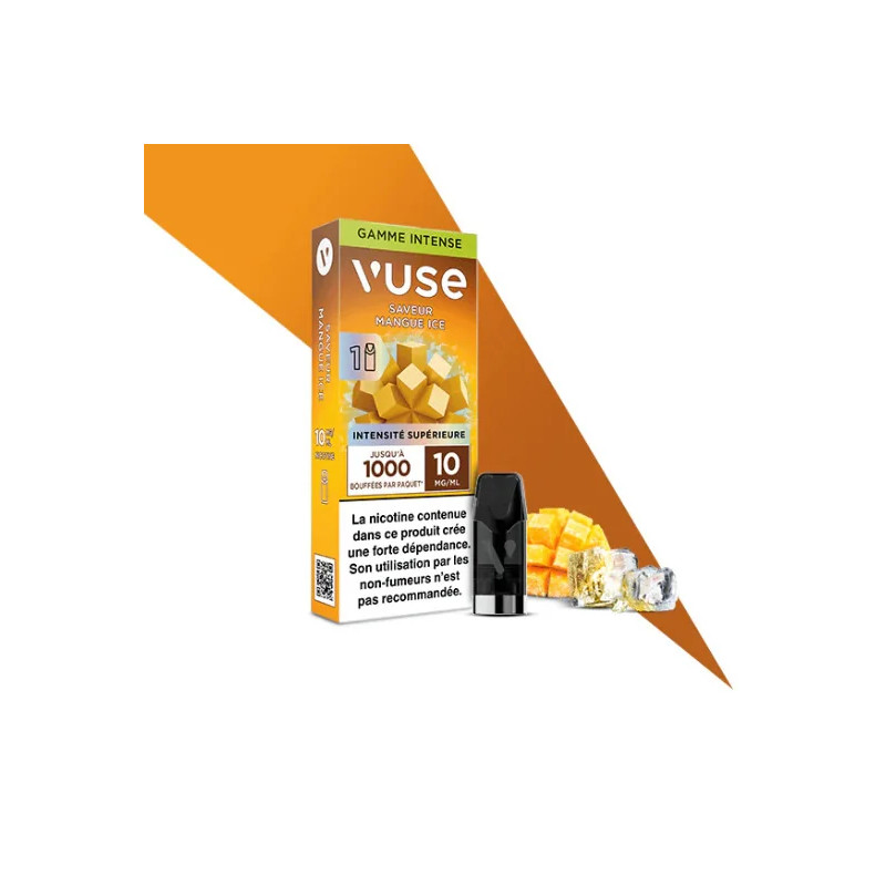 Mangue Ice - Capsule ePod Vuse Gamme Intense - 10mg - 2ml - 1 pod