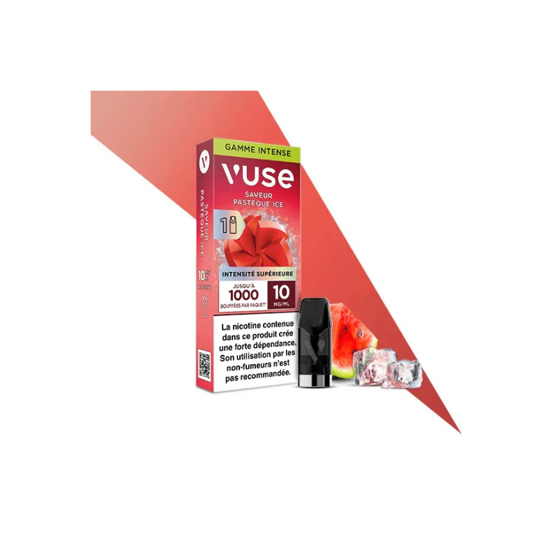 Pasteque Ice - Capsule ePod Vuse Gamme Intense - 10mg - 2ml - 1 pod