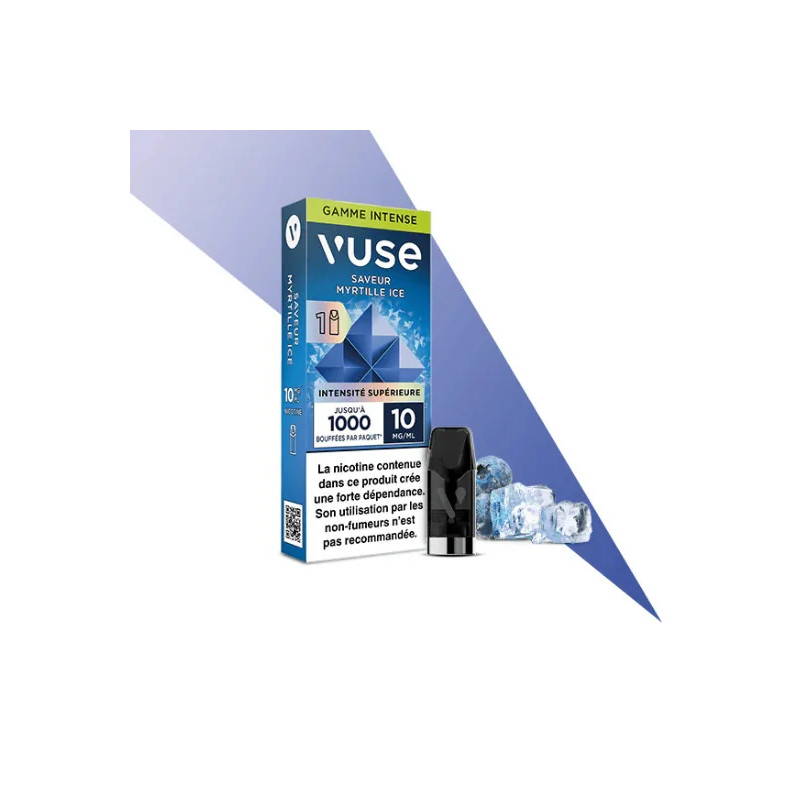 Myrtille Ice - Capsule ePod Vuse Gamme Intense - 10mg - 2ml - 1 pod