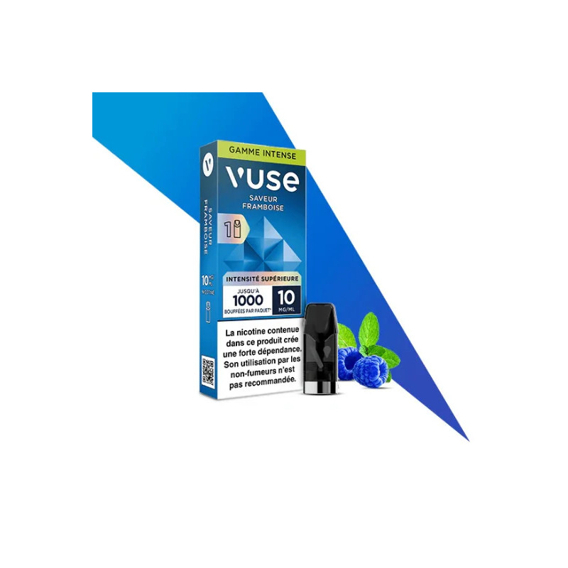 Framboise Ice - Capsule ePod Vuse Gamme Intense - 10mg - 2ml - 1 pod