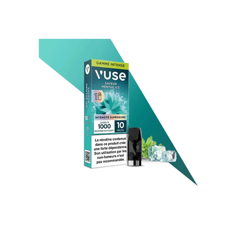 Menthe Ice - Capsule ePod Vuse Gamme Intense - 10mg - 2ml - 1 pod