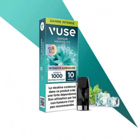 Menthe Ice - Capsule ePod Vuse Gamme Intense - 10mg - 2ml - 1 pod